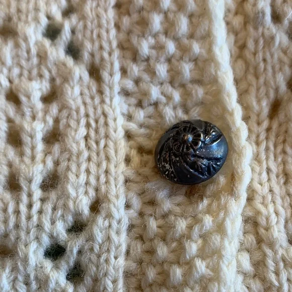 Vintage Original Lanz Salzburg Knit Child’s Floral Embroidered Cardigan - Picture 13 of 16